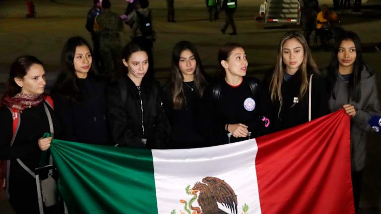 Gimnastas mexicanas en Israel regresaron con bien a casa