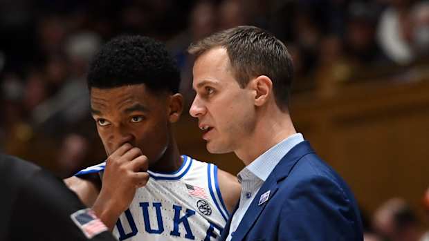Duke basketball guard Caleb Foster