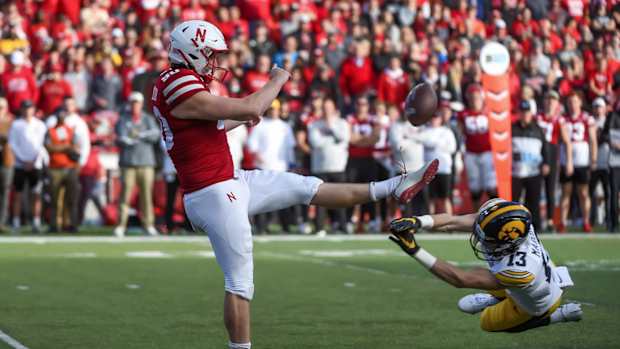 William Pryzstup punt blocked 2021 Iowa