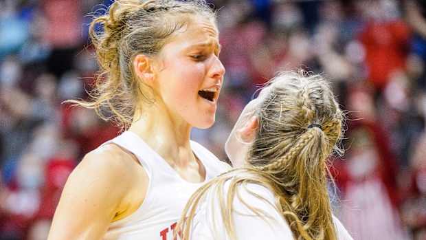 Ali Patberg and Nicole Cardaño-Hillary celebrate.
