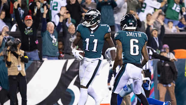 A.J. Brown and DeVonta Smith in win over Cowboys
