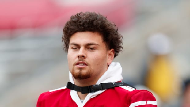Wisconsin redshirt freshman quarterback Deacon Hill.