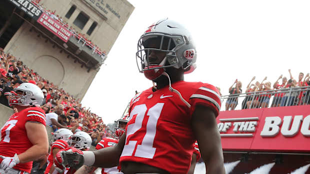 Marcus Williamson entrance at Ohio Stadium