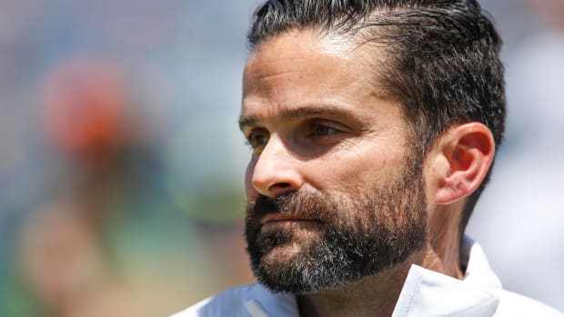 Duke football head coach Manny Diaz