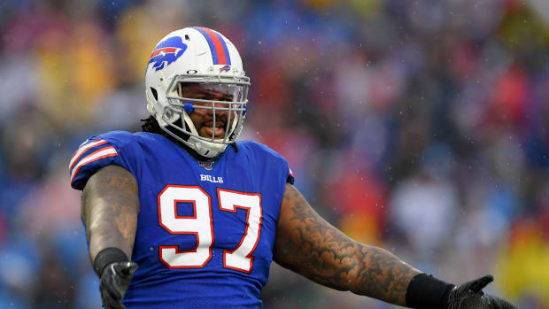Jordan Phillips had two tackles against the Philadelphia Eagles. 