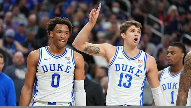 Duke basketball forward Joey Baker