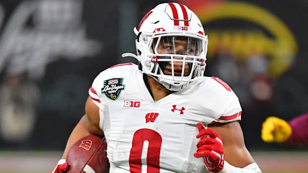 Wisconsin running back Braelon Allen.
