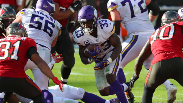 Minnesota Vikings running back Dalvin Cook (33) will be a free agent.