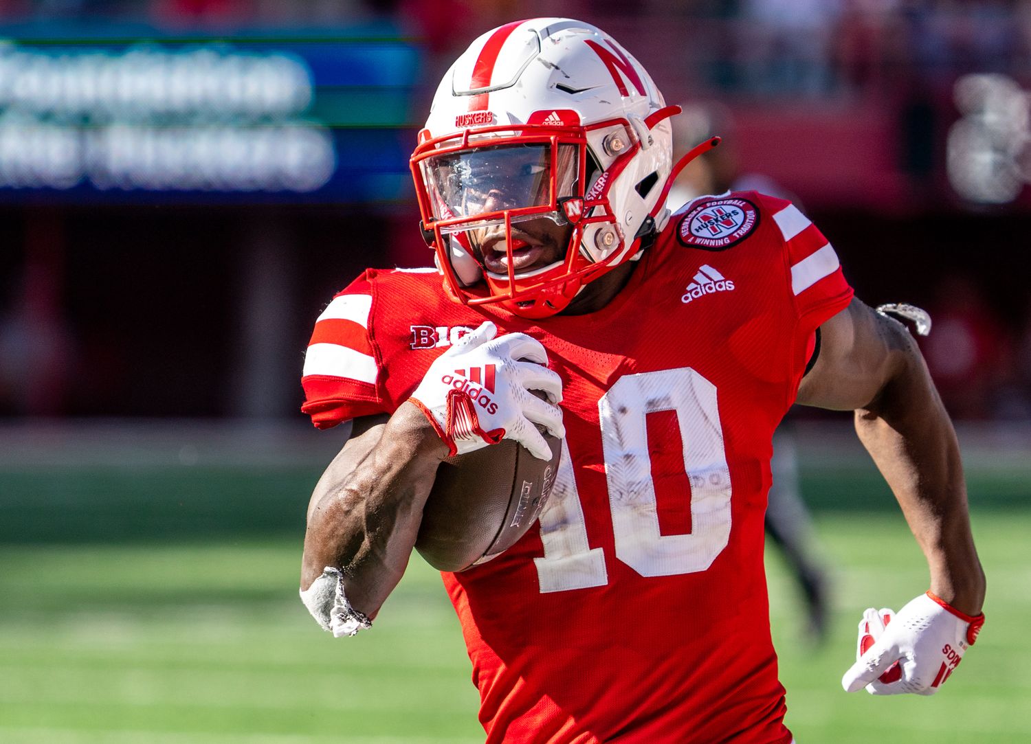 Anthony Grant touchdown 2022 Nebraska football vs North Dakota USATSI_18982908