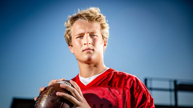 Ankeny quarterback JJ Kohl stands for a photo before practice at Ankeny High School, Thursday, Sept. 23, 2021
