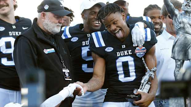 Duke football cornerback Chandler Rivers