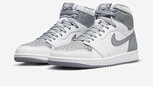 View of Air Jordan shoes.