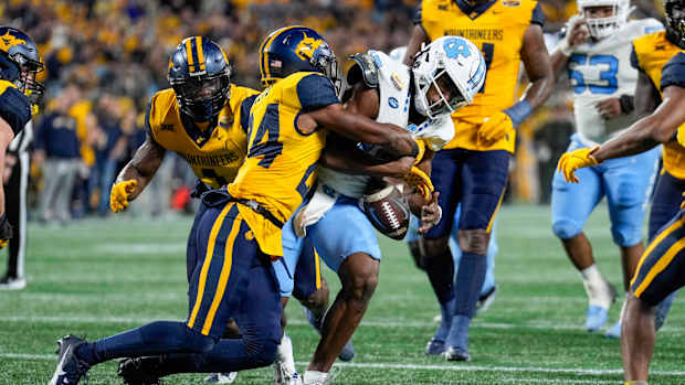 UNC football running back Omarion Hampton