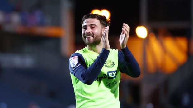 Patrick Roberts celebrates Blackburn v Sunderland