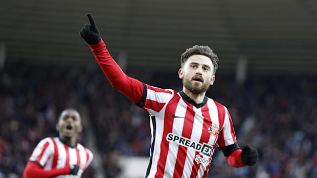 Patrick Roberts celebrates goal Sunderland Reading