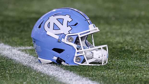 UNC football helmet