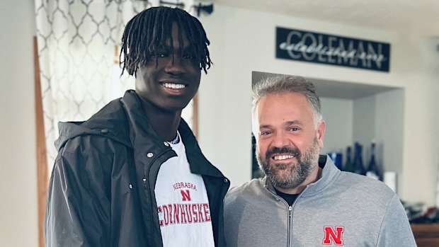 Malachi Colemand and Matt Rhule