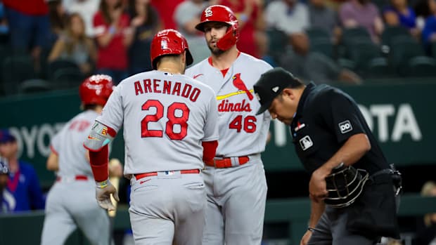 St. Louis Cardinals third baseman Nolan Arenado, first baseman Paul Goldschmidt