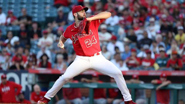 Los Angeles Angels pitcher Lucas Giolito