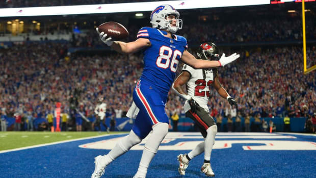 Dalton Kincaid has had 13 catches for 140 yards and a touchdown in the last two games.