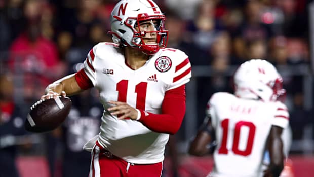 Casey Thompson 2022 Nebraska vs Rutgers football