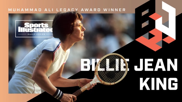 Billie Jean King is the recipient of Sports Illustrated's 2021 Muhammad Legacy Award.
