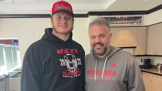 Riley Van Poppel and Matt Rhule