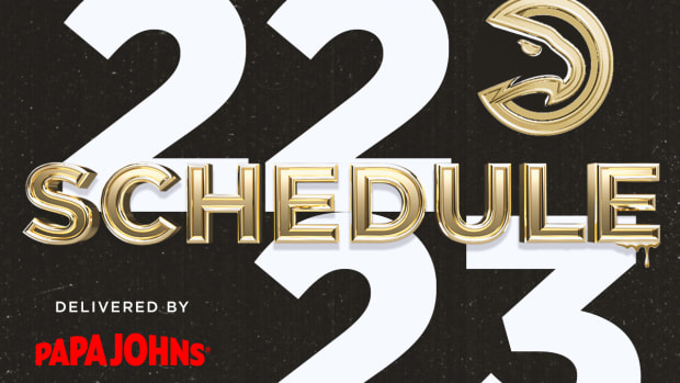 As part of the 2022-23 schedule announcement, the Atlanta Hawks collaborated with Grillz by Scotty, a local Atlanta business that creates custom grillz for its celebrity clients from music and Hollywood, to launch its 2022-23 schedule delivered by Papa Johns.