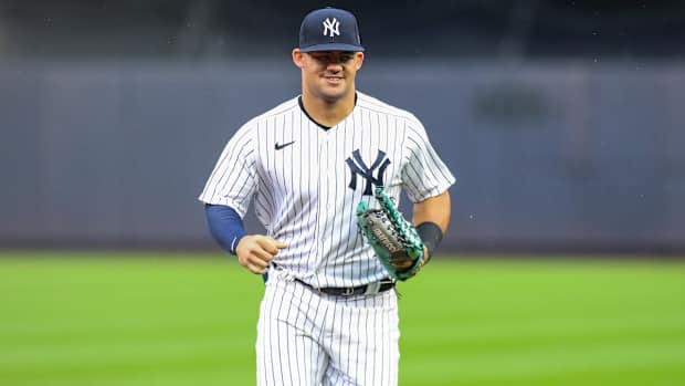New York Yankees outfielder Jasson Dominguez