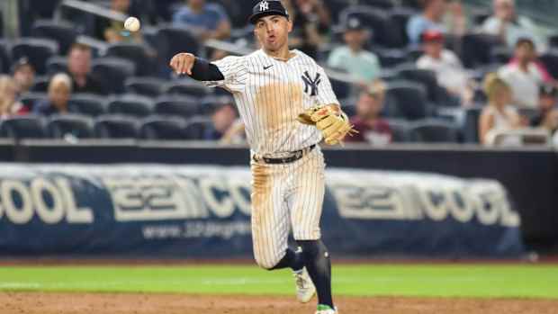 New York Yankees infielder Oswald Peraza
