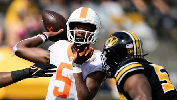 Hendon Hooker, Tennessee QB - Vols at Tigers, Oct. 21, 2021