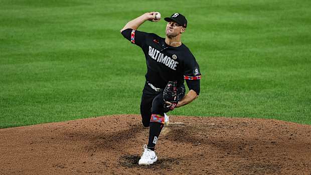 Baltimore Orioles pitcher Jack Flaherty