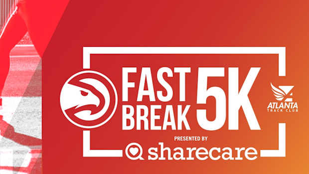 Promo for Atlanta Hawks 5K race.