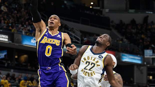 Russell Westbrook Caris LeVert Indiana Pacers