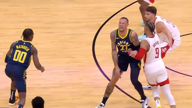 Dillon Brooks was ejected during the first quarter of his first preseason game with the Houston Rockets.