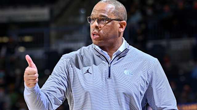 UNC basketball head coach Hubert Davis
