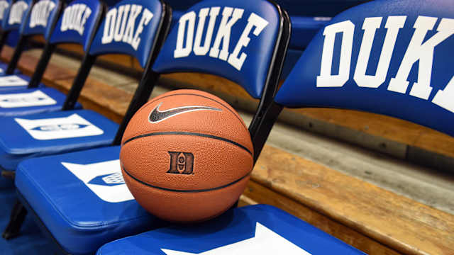 Duke basketball bench
