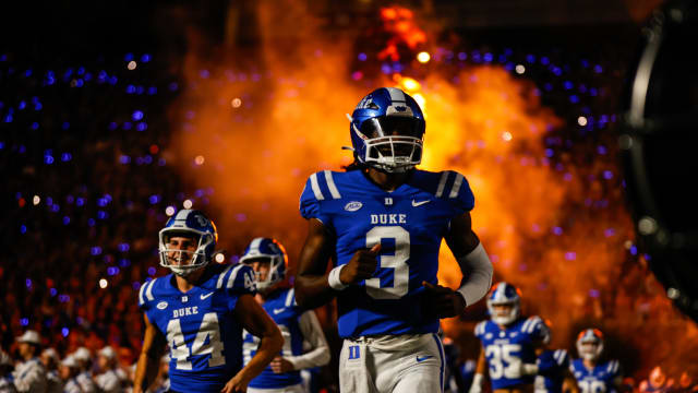 Duke football quarterback Henry Belin IV