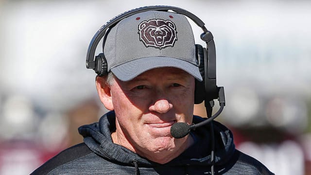 Missouri State head coach Bobby Petrino during the Bears game against North Dakota.