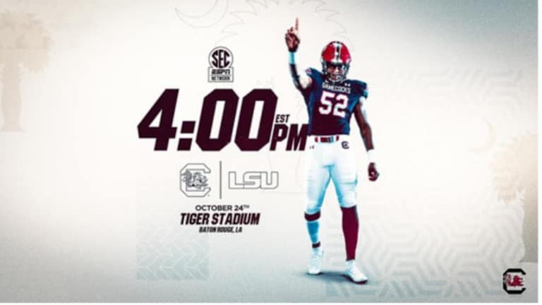 Game Time For Carolina Vs. LSU Set