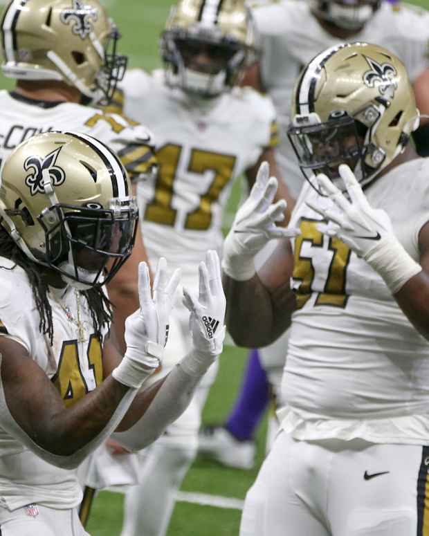 New Orleans Saints running back Alvin Kamara
