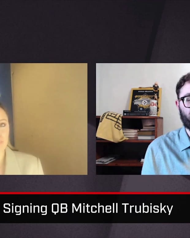 031422-Steelers Signing QB Mitchell Trubisky