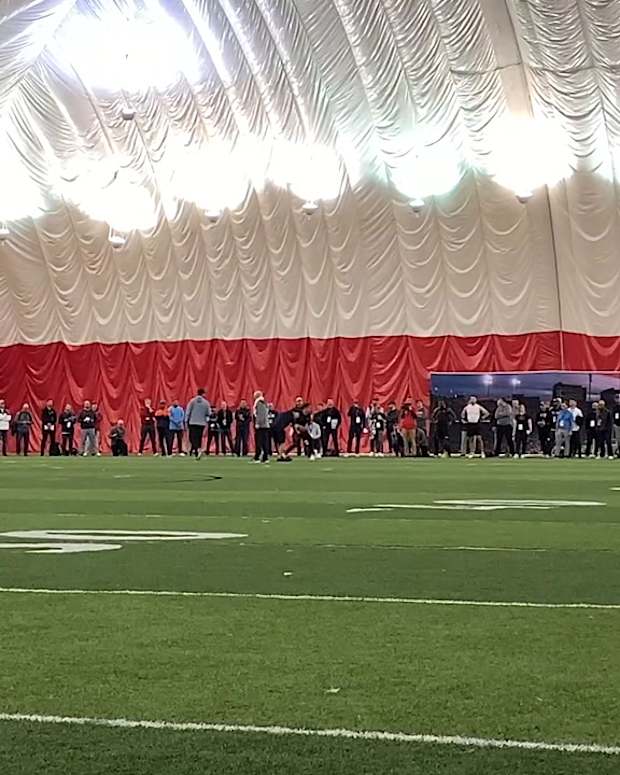 Desmond Ridder Pro Day Throwing Session