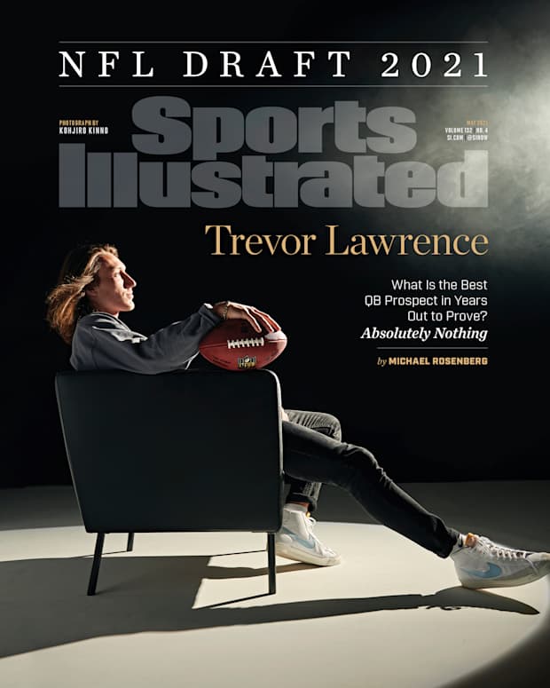 Trevor Lawrence on the cover of Sports Illustrated