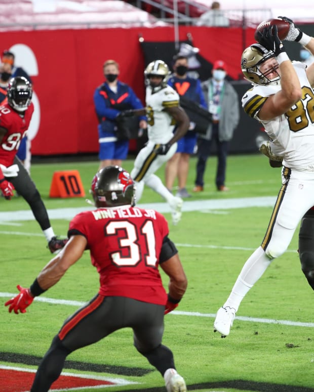 Saints Adam Trautman is a 2021 Fantasy Football 'Deep Sleeper'
