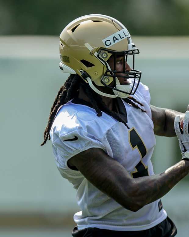 WR Marquez Callaway at Saints Training Camp 2021