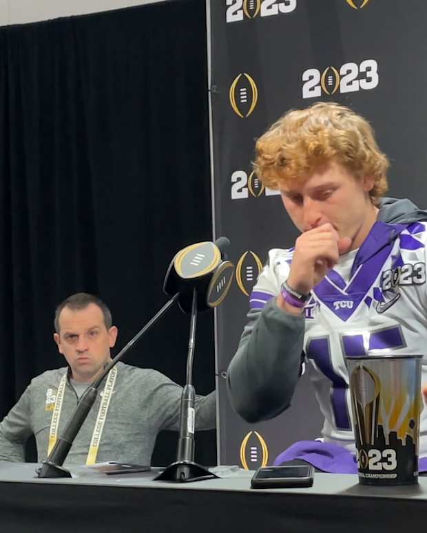 WATCH! Max Duggan at National Championship Media Day 2023