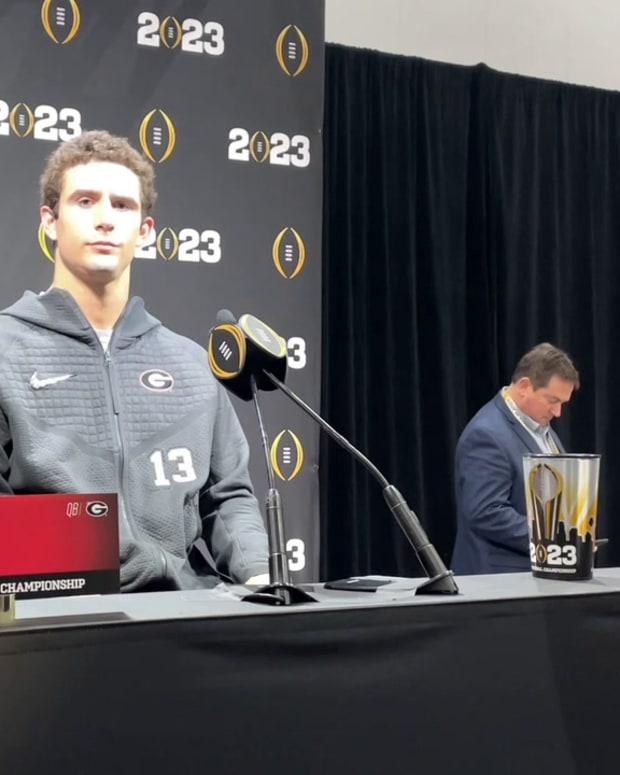 WATCH! Stetson Bennett at National Championship Media Day 2023