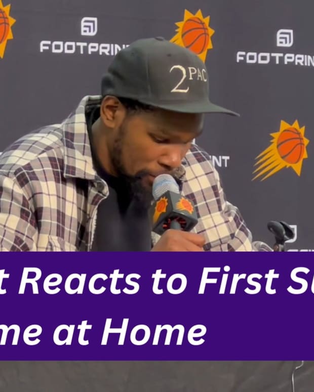 Kevin Durant Reacts to Suns Home Debut