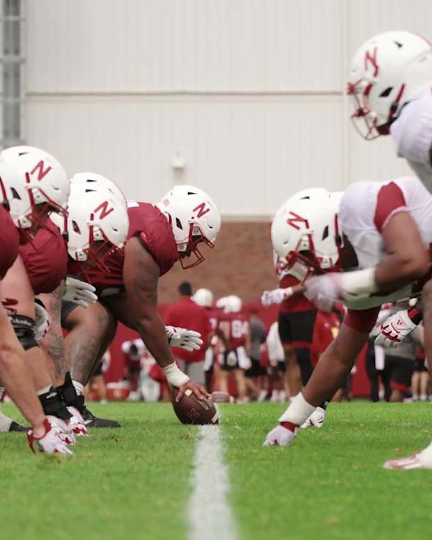 Fall camp Nebraska football 2023 offensive defensive lines